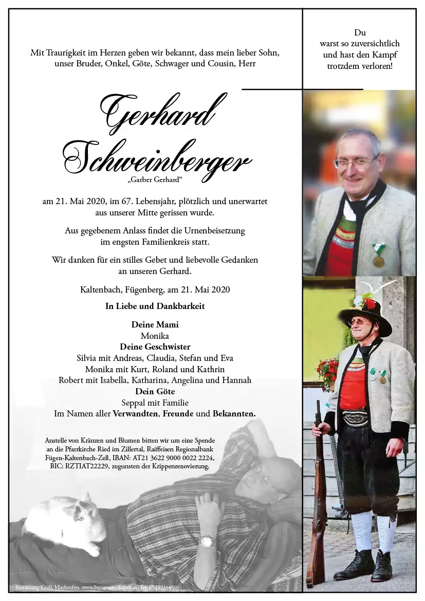 Parte von Gerhard Schweinberger